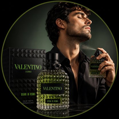 Valentino Uomo nacido en Roma Verde Stravaganza Agua de Toilette para Hombre