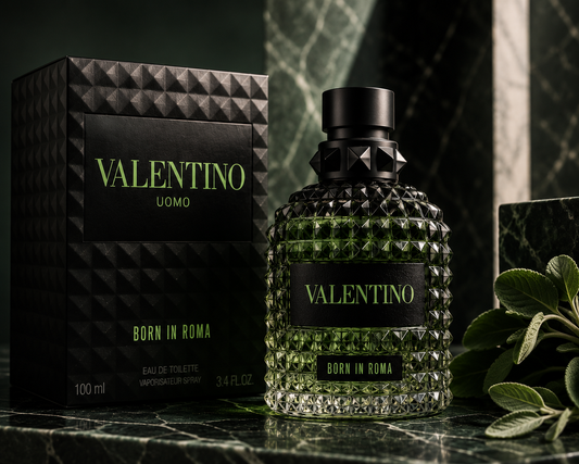 Valentino Uomo nacido en Roma Verde Stravaganza Agua de Toilette para Hombre